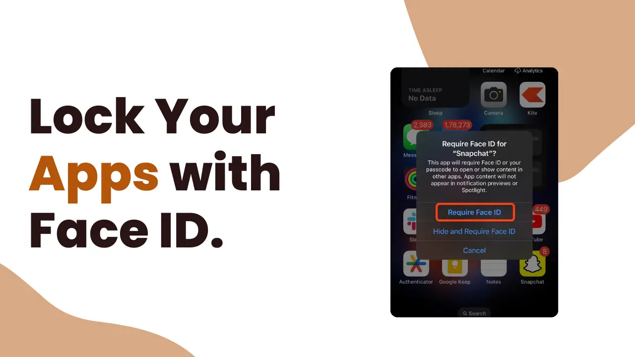 Lock Apps on iPhone with Face ID