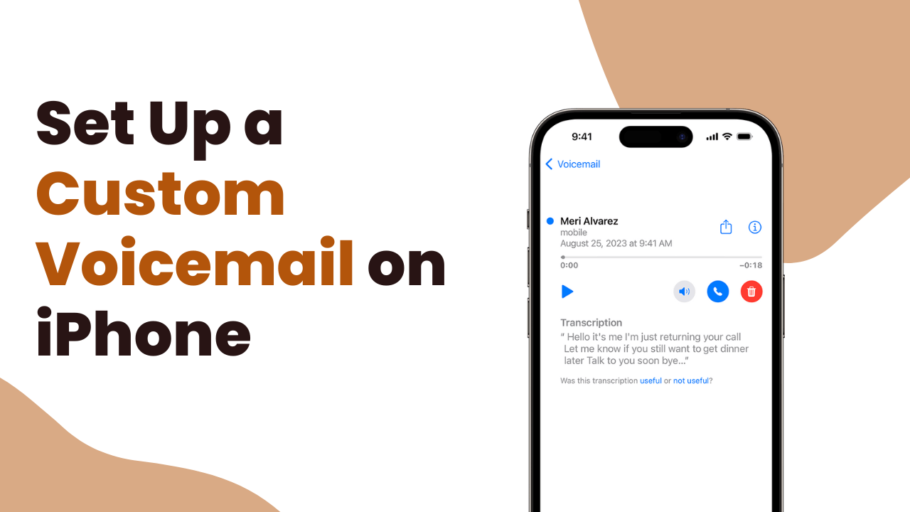 Custom Voicemail on iPhone