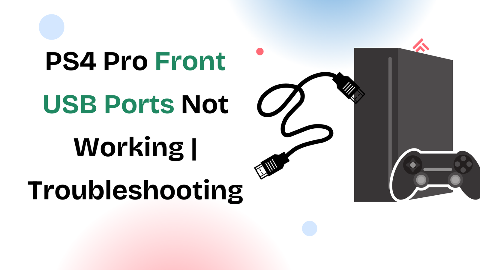 PS4 Pro front USB ports not working